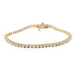 14KT Yellow Gold 1.89 ctw Diamond Tennis Bracelet