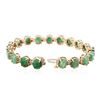 Image 3 : 14KT Rose Gold 20.90 ctw Emerald and Diamond Bracelet