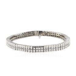 Platinum 7.77 ctw Diamond Bracelet