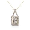 Image 2 : 10KT Yellow Gold 1.00 ctw Diamond Pendant With Chain