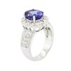 Image 3 : 14KT White Gold 3.94 ctw Tanzanite and Diamond Ring
