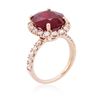 Image 3 : 14KT Rose Gold 8.69 ctw Ruby and Diamond Ring