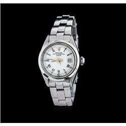 Ladies Rolex Stainless Steel Date Model Wristwatch