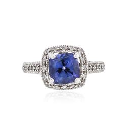 14KT White Gold 2.07 ctw Tanzanite and Diamond Ring