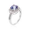 Image 3 : 14KT White Gold 2.07 ctw Tanzanite and Diamond Ring