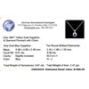 Image 3 : 18KT Yellow Gold 0.51 ctw Sapphire and Diamond Pendant With Chain