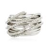 Image 1 : 14KT White Gold 0.32 ctw Diamond Ring