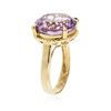 Image 3 : 10KT Yellow Gold 9.80 ctw Amethyst Ring