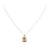 Image 1 : 14KT Two-Tone Gold 2.02 ctw Morganite and Diamond Pendant With Chain
