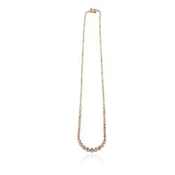 14KT Yellow Gold 4.64 ctw Diamond Necklace