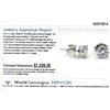 Image 3 : 14KT White Gold 1.47 ctw Diamond Earrings