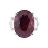 Image 1 : 18KT White Gold 12.59 ctw Ruby and Diamond Ring