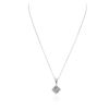 Image 2 : 14KT White Gold 0.50 ctw Diamond Pendant With Chain