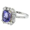 Image 2 : 14KT White Gold 2.90 ctw Tanzanite and Diamond Ring