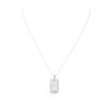 Image 1 : 14KT White Gold 1.05 ctw Diamond Pendant With Chain