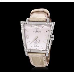 Stainless Steel 0.85 ctw Diamond Corum Trapeze Wristwatch