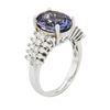 Image 3 : 14KT White Gold 3.73 ctw Tanzanite and Diamond Ring