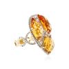 Image 2 : 14KT Yellow Gold 15.33 ctw Citrine and Diamond Ring