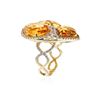 Image 3 : 14KT Yellow Gold 15.33 ctw Citrine and Diamond Ring