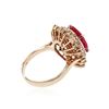 Image 3 : 14KT Rose Gold 6.64 ctw Ruby and Diamond Ring