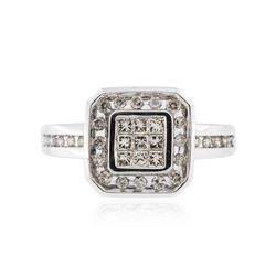 14KT White Gold 0.75 ctw Diamond Ring