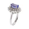 Image 3 : 14KT White Gold 1.56 ctw Tanzanite and Diamond Ring
