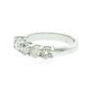 Image 2 : 14KT White Gold 1.17 ctw Diamond Ring