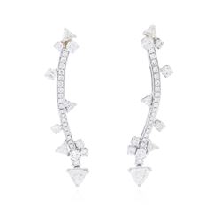 18KT White Gold 3.00 ctw Diamond Earrings