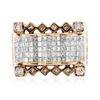 Image 1 : 14KT Rose Gold 2.37 ctw Diamond Ring