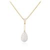 Image 2 : 14KT Tri-Tone Gold 0.93 ctw Diamond Pendant With Chain