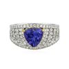 Image 1 : 14KT Two-Tone Gold 1.80 ctw Tanzanite and Diamond Ring