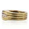 Image 2 : 14KT Yellow Gold 0.15 ctw Diamond Ring