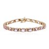 Image 1 : 14KT Rose Gold 17.25 ctw Pink Sapphire and Diamond Bracelet