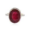 Image 1 : 14KT Yellow Gold 10.19 ctw Ruby and Diamond Ring