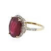 Image 2 : 14KT Yellow Gold 10.19 ctw Ruby and Diamond Ring