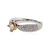 Image 2 : 18KT Two-Tone Gold 0.86 ctw Diamond Ring