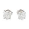 Image 1 : 14KT White Gold 1.44 ctw Diamond Stud Earrings