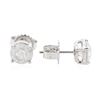 Image 2 : 14KT White Gold 1.44 ctw Diamond Stud Earrings