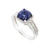 Image 1 : 14KT White Gold 2.62 ctw Tanzanite and Diamond Ring