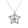 Image 2 : 18KT White Gold 0.70 ctw Diamond Pendant With Chain