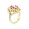 Image 3 : 14KT Yellow Gold 2.81 ctw Kunzite and Diamond Ring