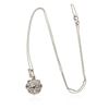 Image 1 : 14KT White Gold 1.00 ctw Diamond Pendant With Chain