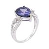 Image 3 : 14KT White Gold 3.88 ctw Tanzanite and Diamond Ring