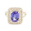 Image 1 : 14KT Yellow Gold 2.72 ctw Tanzanite and Diamond Ring
