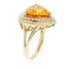 Image 3 : 14KT Yellow Gold 4.28 ctw Citrine and Diamond Ring