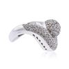 Image 3 : 14KT White Gold 1.06 ctw Diamond Ring