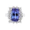 Image 1 : 14KT White Gold 2.55 ctw Tanzanite and Diamond Ring