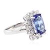 Image 2 : 14KT White Gold 2.55 ctw Tanzanite and Diamond Ring