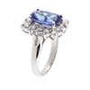 Image 3 : 14KT White Gold 2.55 ctw Tanzanite and Diamond Ring