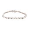 Image 1 : 14KT White Gold 5.52 ctw Diamond Tennis Bracelet